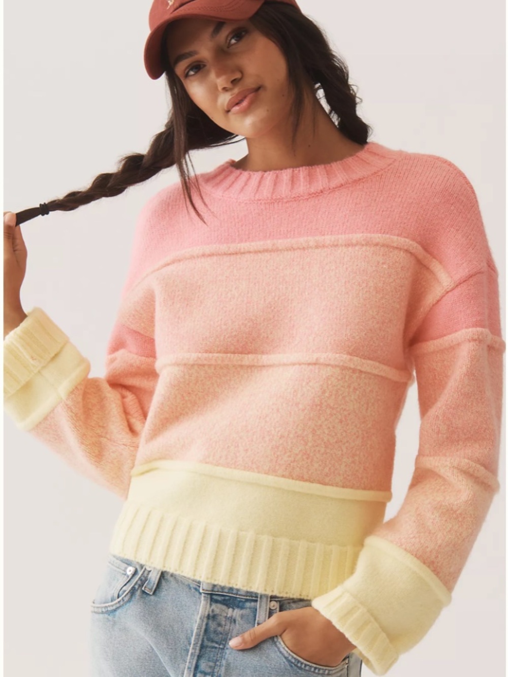 Anthropologie/English Factory Cozy Ombre Textured Sweater